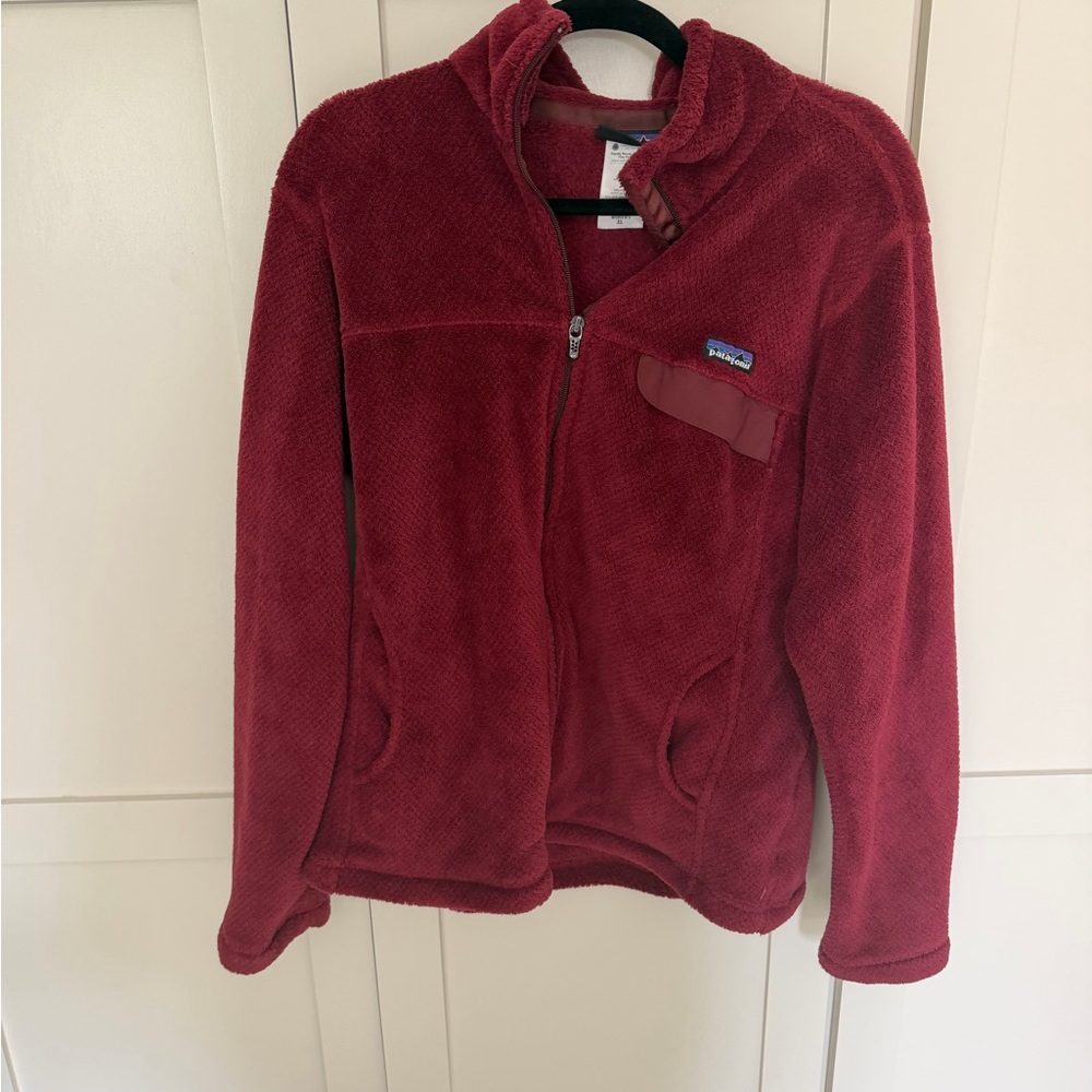 Patagonia Women’s Burgundy Red Fleece Jacket